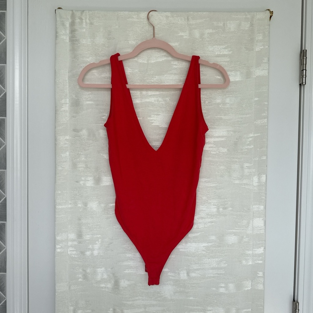 Urban Outfitters red bodysuit